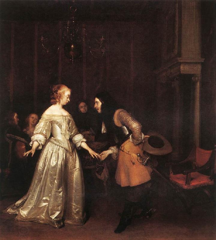 TERBORCH, Gerard The Dancing Couple rt